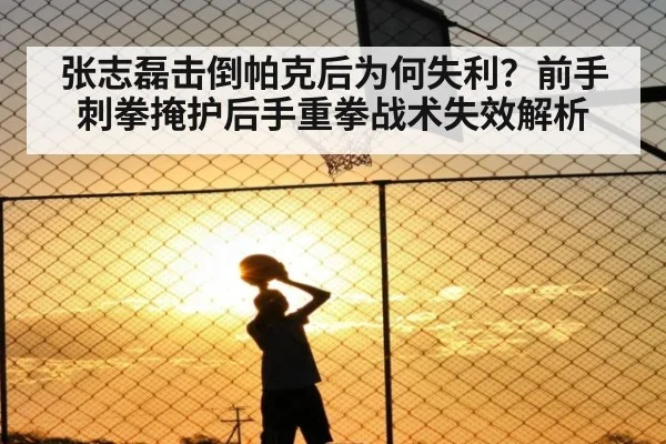 张志磊击倒帕克后为何失利？前手刺拳掩护后手重拳战术失效解析 - jiuyou game